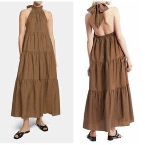 THEORY Halter Tier Maxi dress NWT sz S
